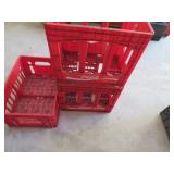 Red Coca-Cola Plastic Beverage Crates