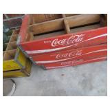 Coca-Cola Wooden Crates with Red Painted Branding