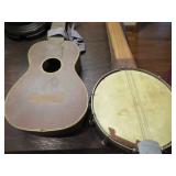 Two String Instruments: Acoustic Guitar and Banjo,