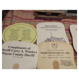10 Vintage Advertising Hand Fans With Various Desi