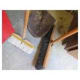 Cleaning and Garden Tools Including Brushes and Sh