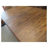 Dining Table with Six Chairs and Additional Leaf
