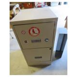 Two-Drawer Metal Filing Cabinet with Accessories