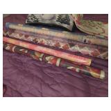 Wrapping Paper Rolls, Christmas Pillow, and Holida