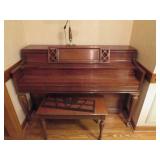 Story & Clark Upright Piano with Bench and Wooden
