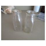 Clear Glass Milk Jars