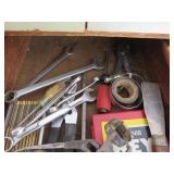 Tools, Flashlight, and Drawer Contents