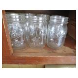 23 Glass Canning Jars Including Ball and Atlas Bra