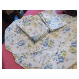 Fabric Table Linens and Crochet Pieces