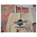 Promotional Canvas Tote Bags Featuring Various Com