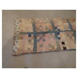 Two Handmade Quilts with Traditional Patchwork Des