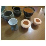 Ceramic Pottery Pieces and Vases with Mixed Stamps