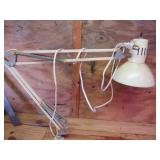 Adjustable Metal Desk Lamp with Spring Mechanism