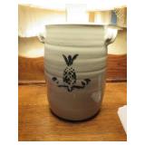 Ceramic Jug Table Lamp With Pineapple Motif and Cl