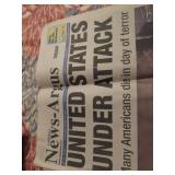 September 2001 Newspapers Featuring 9/11 Coverage
