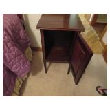 Wooden Side Table With One Door Cabinet