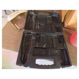 Craftsman Tool Case, Metal Dustpans, and Green Wat