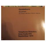 Goldsboro, NC Telephone Directories (1957 and 1974