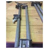 Six Heavy-Duty Pipe Clamps