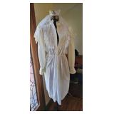 Vintage Cottagecore Wedding Dress with Veil