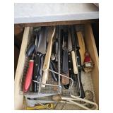 Drawer Lot of Silverware and Knives
