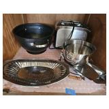 Colander Toaster Stainless Bowls, Servers etc