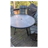 Round Patio Table and Chair Set
