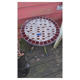 Round Tile Outdoor Table