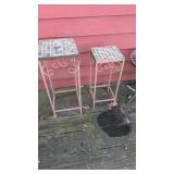 Tile Mosaic Plant Stands