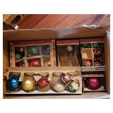 Vintage Glass Christmas Ornaments Micas, etc