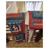 86x86 Christmas Bedspread with Sham