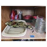 Shelf Lot Glass Storage Containers w Lids, Cutting