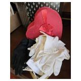 Vintage Valentines Candy Box Full of Ladies Gloves