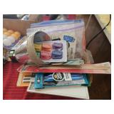 Misc Lot of Vintage Pencils, Paint Brushes, Clips