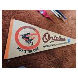 Vintage Baltimore Orioles Pennant