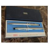 Cross Classic Country Chrome Ink Pen Pencil Set