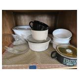 Shelf Lot Corning Ware French White Casseroles,