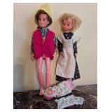 Mattel Sunshine Family Doll Set Vintage 70's