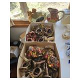 Large Lot of Fall Items - Turkey Napkin Rings