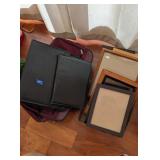 Lot of Briefcases Duffle Bags and Picture Frames