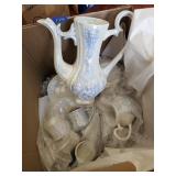 Vintage Handmade Majolica Style Pottery Set