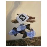 Driftwood Pottery Fish Wind Chime w Christy Tag