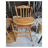 Vintage Wooden High Chair