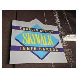 Inner Harbor Skywalk Charles Center Sign Baltimore