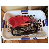 Basket of Men's Shirts XL, Belts, Ties, Shoe horn
