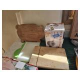 Cuttins Boards and Hamburger Press