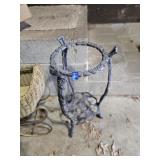 Iron Plant Stand Missing Top glass or stone
