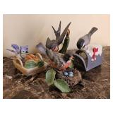 Collection of Lenox Garden Bird Figurines