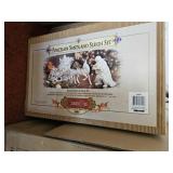 2001 Grandeur Noel Porcelain Santa & Sleigh