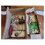 Mixed Holiday Decor Items Santa Train, etc